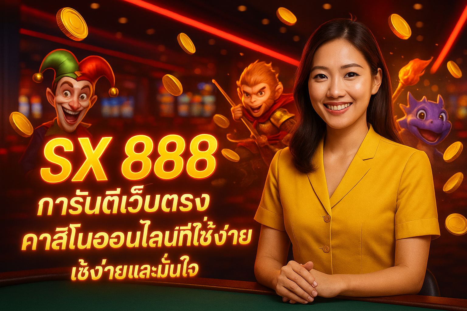 SX 888 การันตีเว็บตรงคาสิโนออนไลน์ที่ใช้ง่ายและมั่นใจ