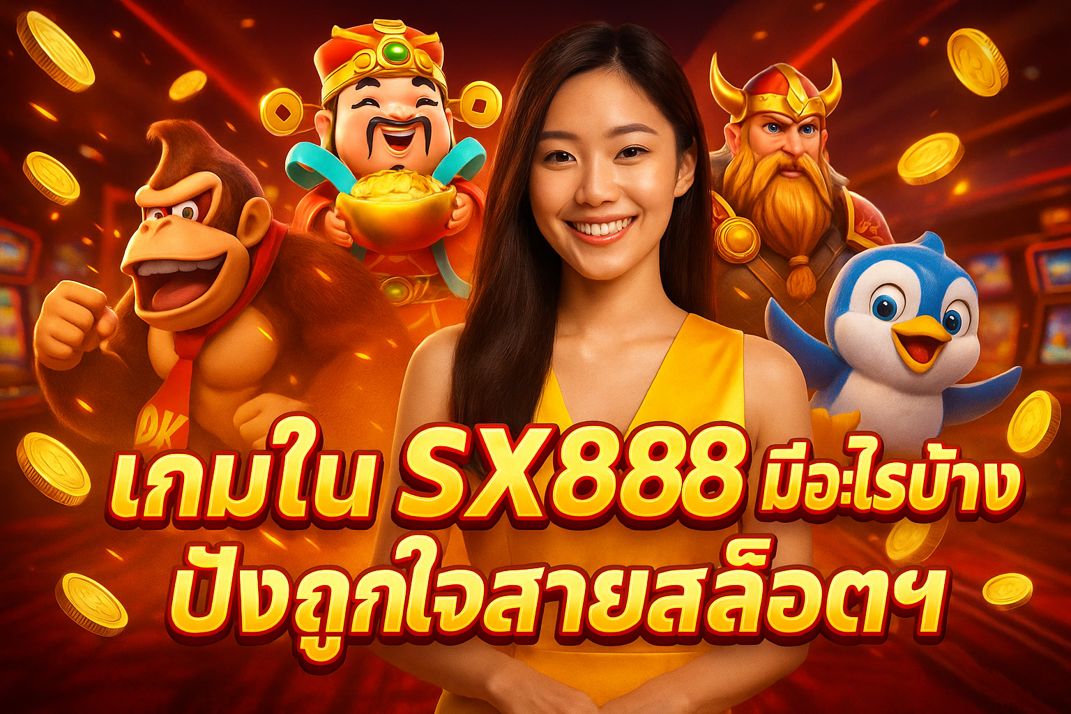เกมใน SX 888 มีอะไรบ้าง ปังถูกใจสายสล็อตฯ