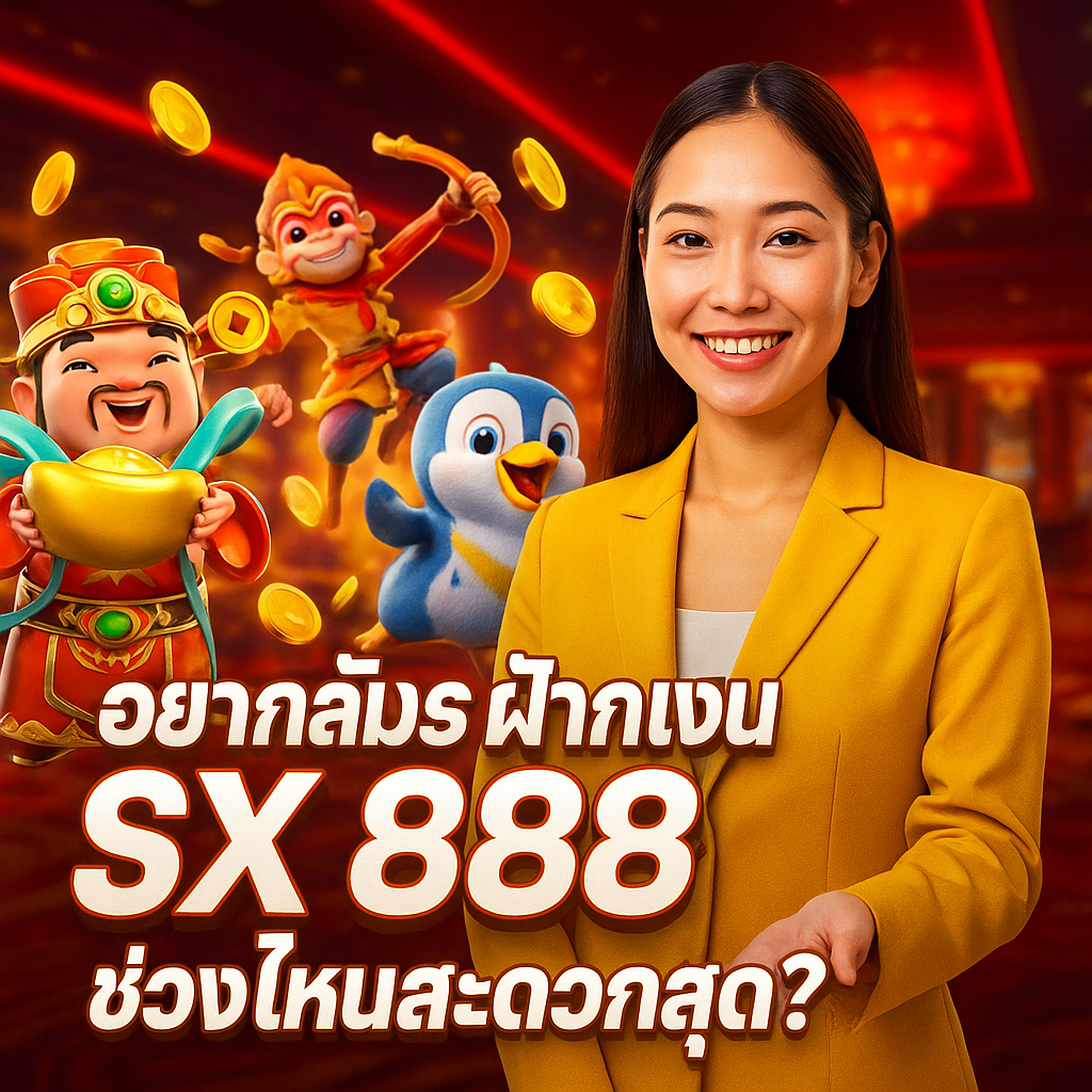 อยากสมัคร ฝากเงิน SX 888 ช่วงไหนสะดวกสุด?